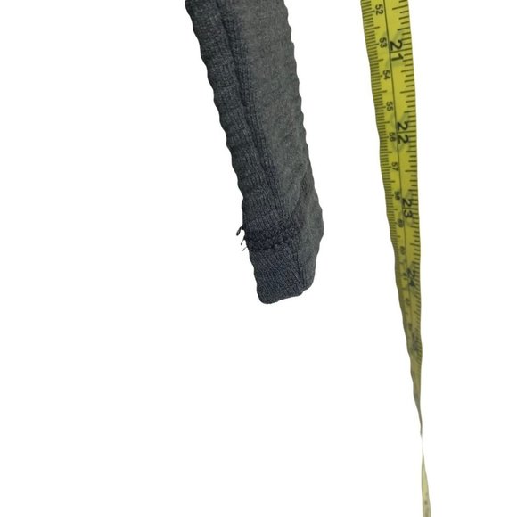 Zara Grey Thick Ribbed Long Sleeve Sweater Top Medium - Picture 5 of 6